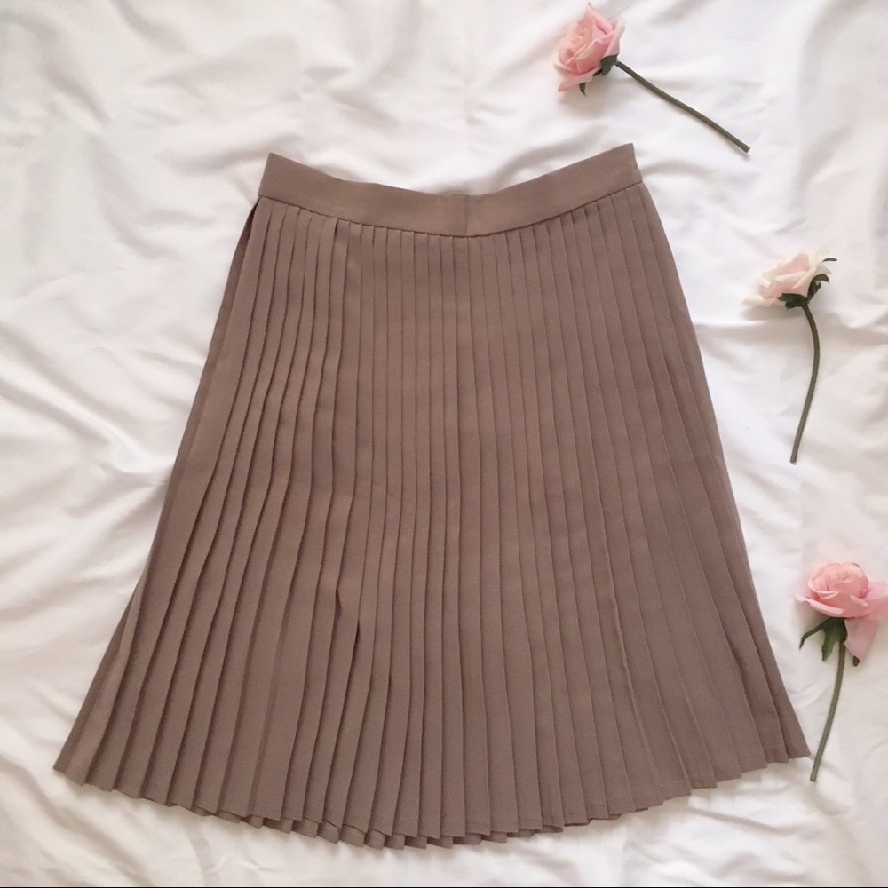 American Apparel pleated accordion midi skirt